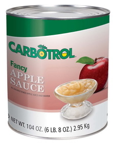 Carbotrol Fruit Applesauce, 105 Ounces, 1 per box, 6 per case