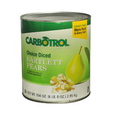 Carbotrol Fruit Pear Diced Northwest, 104 Ounces, 6 per case