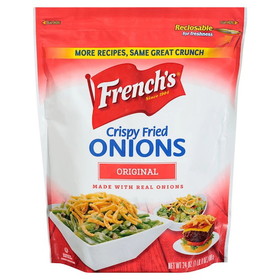 French's Crispy Fried Onions, 24 Ounces, 6 per case