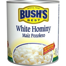 Bush'S Best White Hominy #10 Can - 6 Per Case