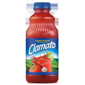 Clamato Plastic Juice, 32 Fluid Ounces, 12 per case