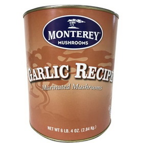Monterey Garlic Marinated Whole Mushrooms, 3 Each, 3 per case