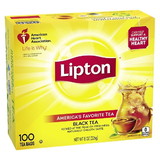 Lipton Tea Bag + 1 Free Sample, 100 Piece, 12 per case