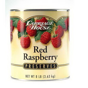 Carriage House Preserves Red Raspberry With Seeds, 8 Pounds, 6 per case