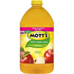 Mott's 100% Apple Juice, 128 Fluid Ounces, 4 per case