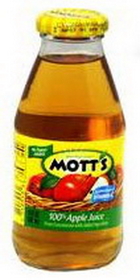 Mott's 100% Apple Juice, 10 Fluid Ounces, 24 per case