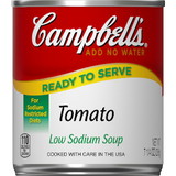 Campbell'S Classic Low Sodium Tomato Shelf Stable Soup 7.25 Ounce Can (Easy Open) - 24 Per Case