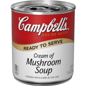 Campbell's Classic Cream Of Mushroom Shelf Stable Soup, 7.25 Ounces, 24 per case