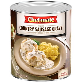 Chef-Mate Country Sausage Gravy 105 Ounce Cans - 6 Per Case