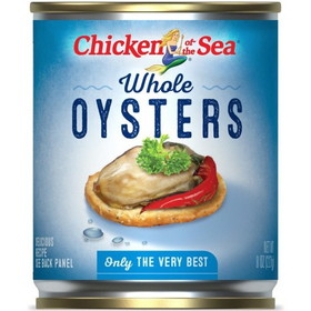 Chicken Of The Sea Whole Oysters, 8 Ounces, 12 per case