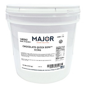 Major Bakery Solutions Dip-N-Dry Chocolate Icing, 22 Pounds, 1 per case