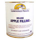 Lawrence Foods Filling Whole Deluxe Apple, 6.75 Pounds, 6 per case