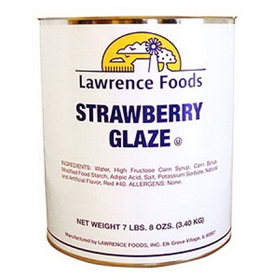 Lawrence Foods Glaze Strawberry, 7.5 Pounds, 6 per case