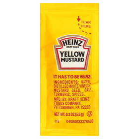 Heinz Single Serve Mustard, 12.5 Pounds, 1 per case