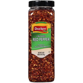 Durkee Crushed Red Pepper, 12 Ounces, 6 per case