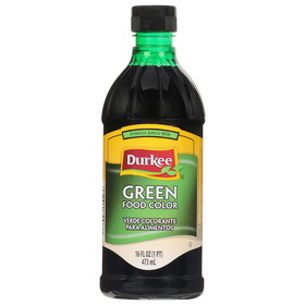 Durkee Green Food Color, 16 Fluid Ounces, 6 per case