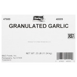 Durkee Garlic Grandulated, 25 Pounds, 1 per case