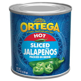 Ortega Sliced Jalapenos, 96 Ounces, 6 per case