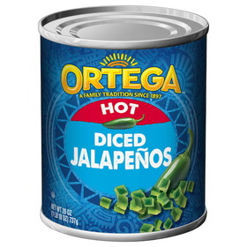 Ortega Diced Jalapenos, 26 Ounces, 12 per case