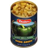 Dunbar Peppers Diced Green, 1 Each, 24 per case