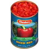 Dunbar Diced Red Peppers, 15 Ounces, 24 per case