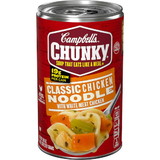Campbell'S Chunky Classic Chicken Noodle Easy Open Soup 18.6 Ounce Can - 12 Per Case