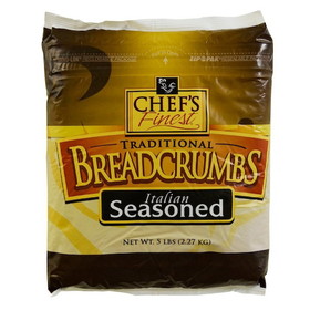 Chef's Finest Crumbled Medium Seasoned Bread, 5 Pounds, 6 per case