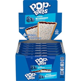 Pop-Tarts Frosted Open & Fold Display Blueberry Pastry 2 Pastries Per Pack - 6 Packs Per Box - 12 Boxes Per Case