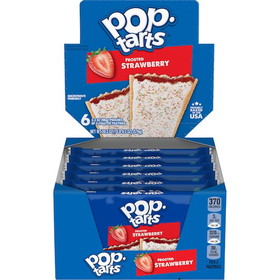 Pop-Tarts Frosted Open & Fold Display Strawberry Pastry 2 Pastries Per Pack - 6 Packs Per Box - 12 Boxes Per Case