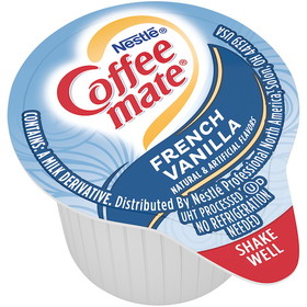 Coffee-Mate French Vanilla Single Serve Liquid Creamer, 67.5 Fluid Ounce, 1 per case