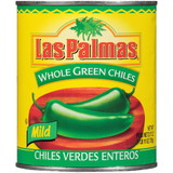 Las Palmas Whole Green Chilis, 27 Ounces, 12 per case