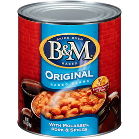 B&amp;M Original Fat Free Baked Beans, 116 Ounces, 6 per case