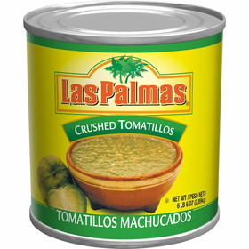 Las Palmas Peppers Las Palmas Crushed Tomatillos, 102 Ounces, 6 per case