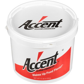 Accent Flavor Enhancer 10 Pound Tub - 1 Per Case