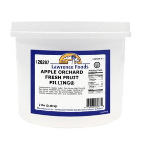 Lawrence Foods Apple Orchard Fresh Fruit Filling, 7 Pounds, 4 per case