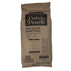 Baf Potato Pearls??&#189; Potato Pearls Golden Extra Rich, 50 Pounds, 1 per case
