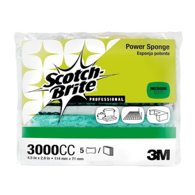 Scotch Brite 2.8 Inch X 4.5 Inch X 0.6 Inch Power Sponge, 1 Count, 20 per case