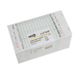 Ncco National Checking 4.25 Inch X 7.25 Inch 1 Part Green 13 Line Guest Check, 2500 Each, 1 per case