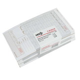 National Checking 4.2 Inch X 8.25 Inch 2 Part Carbon Tan 15 Line Guest Check 50 Per Book - 10 Per Pack - 4 Per Case