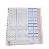 National Checking 10.25 Inch X 11 Inch 4 Part Carbonless White 10 Orders Pizza Order Form 1000 Per Pack - 3 Per Case