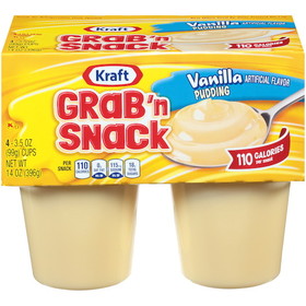 Grab 'N Snack Vanilla Pudding Cup, 14 Ounces, 12 per case
