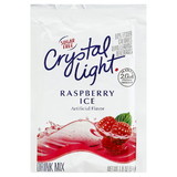Crystal Light Raspberry Ice Beverage Mix Packet Makes 2 Gallons - 12 Packets Per Case