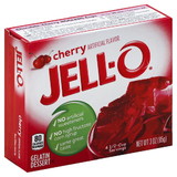 Jell-O Instant Powdered Cherry Gelatin Dessert, 3 Ounces, 24 per case
