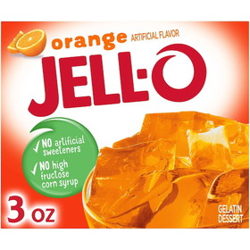 Jell-O Instant Powdered Orange Gelatin Dessert, 3 Ounces, 24 per case