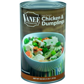 Vanee Chicken &amp; Dumplings, 48 Ounces, 12 per case