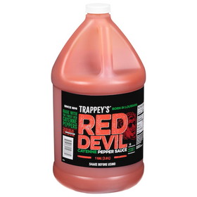Trappey Sauce Red Devil Hot Original Plastic, 1 Gallon, 4 per case