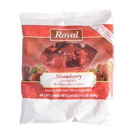 Royal Strawberry Gelatin Mix, 24 Ounces, 12 per case