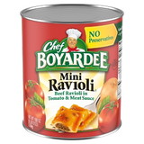 Chef Boyardee Ravioli Miniature With Tomato And Meat Sauce, 108 Ounces, 6 per case