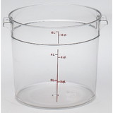 Cambro RFSCW6135 Camwear 6 Quart Polycarbonate Clear Container, 1 Each, 1 per case