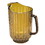 Cambro 60 Ounce Ribbed Amber Plastic Pitcher, 1 Each, 1 per case, Price/each